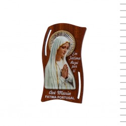 Placa Madeira Friso Colorida com Aureola 12 cm Placa Madeira Friso Colorida com Aureola 12 cm