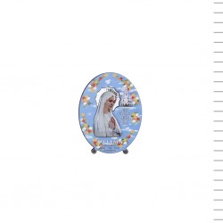 Placa Madeira Virgem Colorida 9 cm Placa Madeira Virgem Colorida 9 cm