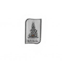 Placa Metal C/ Aparição de Fátima C/ Terra 6,5cm Placa Metal C/ Aparição de Fátima C/ Terra 6,5cm
