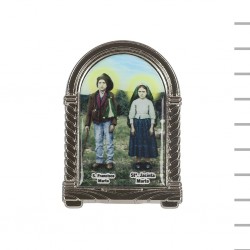 Placa Metal Cúpula Pequena com Pastorinhos Placa Metal Cúpula Pequena com Pastorinhos