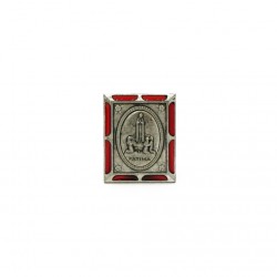 Placa Nikelada com Bordaux e Aparição de Fátima Placa Nikelada com Bordaux e Aparição de Fátima