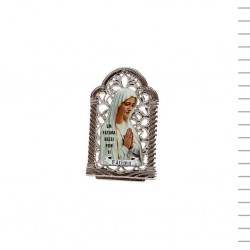 Placa Rendilhada Fátima Colorida 9 cm Placa Rendilhada Fátima Colorida 9 cm