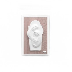 Placa Sagrada Familia Estilizada Pérola 17x25cm Placa Sagrada Familia Estilizada Pérola 17x25cm