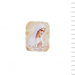 Placa/Íman com Nossa Sra. de Fátima 5*7cm Placa/Íman com Nossa Sra. de Fátima 5*7cm