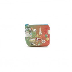 Porta Moedas Com Fecho Portugal e Galo KN4043 Porta Moedas Com Fecho Portugal e Galo KN4043