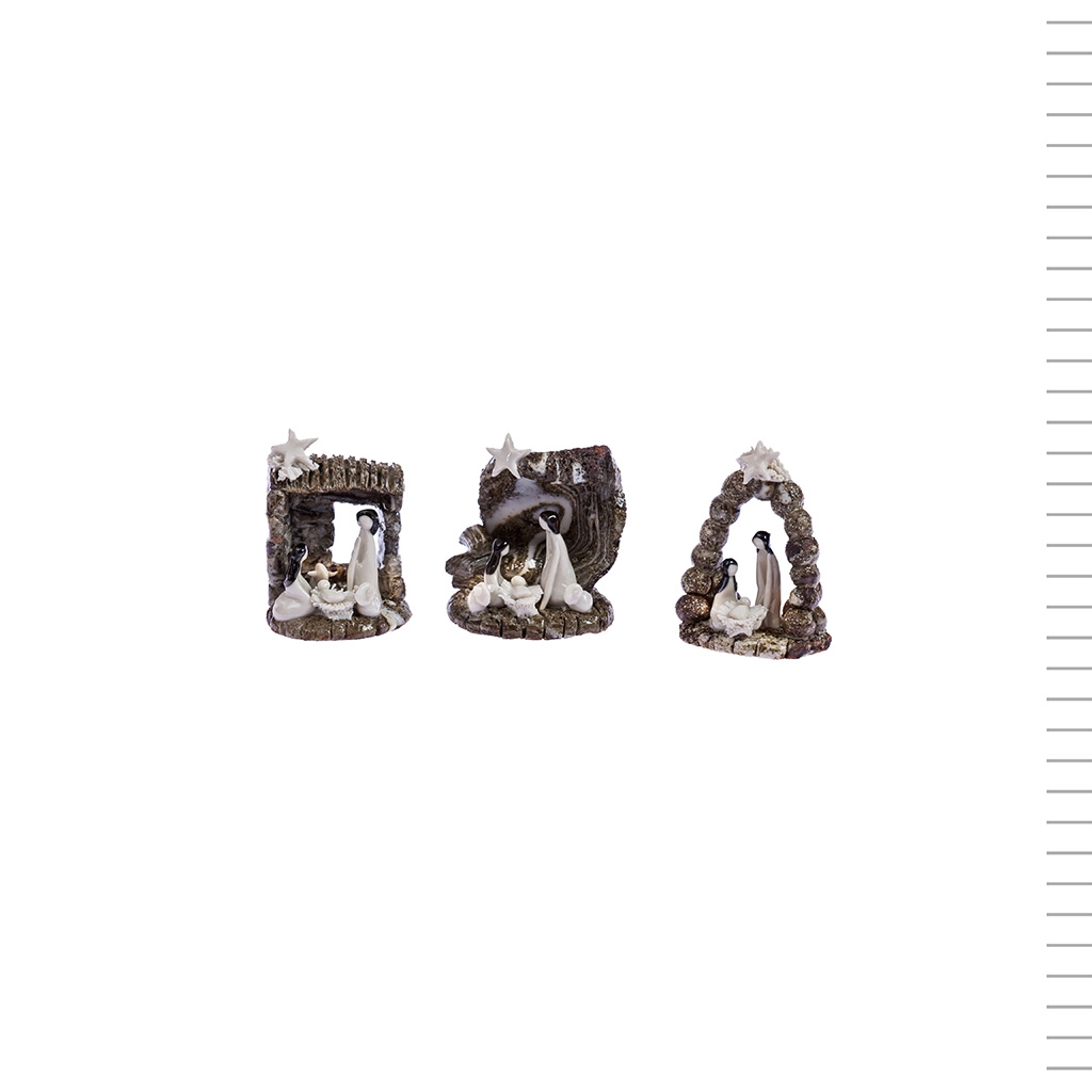 Presépio Pequeno Artesanal em Grês e Porcelana