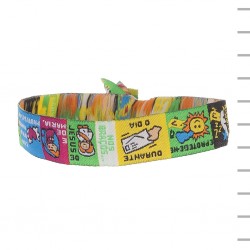 Pulseira de Tecido com Motivos Religiosos Pulseira de Tecido com Motivos Religiosos