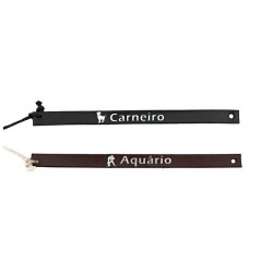 Pulseira em Pele Genuína C/ Signos Pulseira em Pele Genuína C/ Signos
