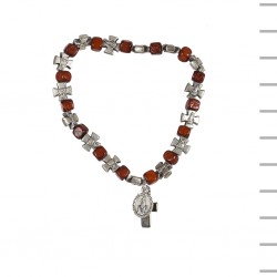 Pulseira Madeira C/ Madeira Fátima Cruz 7 Santos Pulseira Madeira C/ Madeira Fátima Cruz 7 Santos