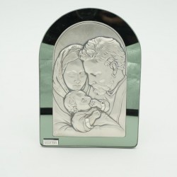 Quadro de Vidro C/ Figura Argentada Quadro de Vidro C/ Figura Argentada