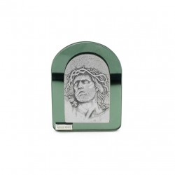 Quadro de Vidro C/ Figura Argentada Quadro de Vidro C/ Figura Argentada