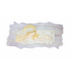 Quadro Estilizado C/Amor de Mãe Pintado 70x35cm Quadro Estilizado C/Amor de Mãe Pintado 70x35cm