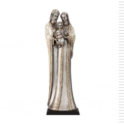 Sagrada Família Estilizada Prateada e Dourada 37 cm Sagrada Família Estilizada Prateada e Dourada 37 cm