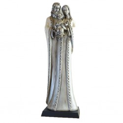 Sagrada Família Estilizado Prateado 37cm Sagrada Família Estilizado Prateado 37cm