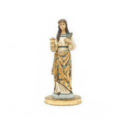 Santa Luzia Pintura Velha 28cm Santa Luzia Pintura Velha 28cm