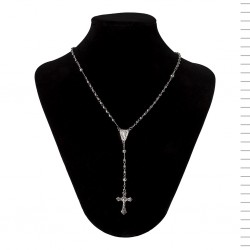 Terço Colar Prata 925 Bola Lisa N.º3, 7gr Terço Colar Prata 925 Bola Lisa N.º3, 7gr