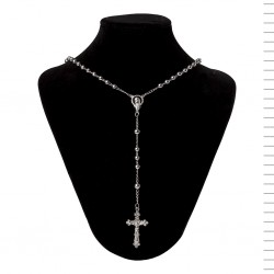 Terço Colar Prata 925 Bola Lisa N.º5, 20gr Terço Colar Prata 925 Bola Lisa N.º5, 20gr