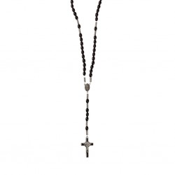 Terço Conta Preta e Cruz de São Bento Terço Conta Preta e Cruz de São Bento