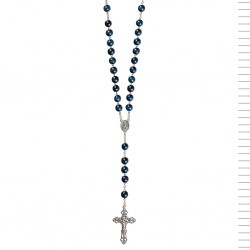 Terço de Madeira Azul ou Bordeux com Caixa Terço de Madeira Azul ou Bordeux com Caixa