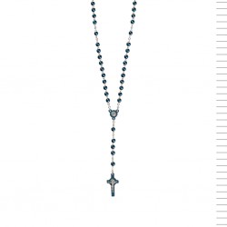 Terço de Madeira Azul ou Bordeux de São Bento com Caixa Terço de Madeira Azul ou Bordeux de São Bento com Caixa