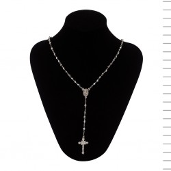 Terço de Prata Conta Lapidada nº4 11,00gr Terço de Prata Conta Lapidada nº4 11,00gr