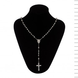 Terço de Prata Conta Lapidada nº5 17,4gr Terço de Prata Conta Lapidada nº5 17,4gr