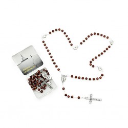 Terço do Peregrino em Madeira Conta 3mm Terço do Peregrino em Madeira Conta 3mm