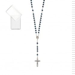 Terço Metal com Mosquetão e Conta de Madeira com Caixa Terço Metal com Mosquetão e Conta de Madeira com Caixa