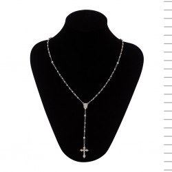 Terço Prata Bola Lisa nº2,5 Terço Prata Bola Lisa nº2,5