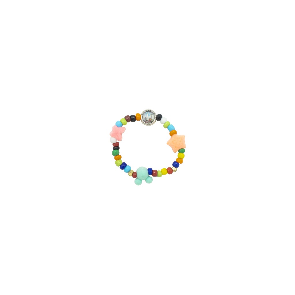 Pulseira de Criança com Med. Aparição Div. Cores