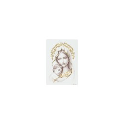 Placa C/ Amor de Mãe C/ Dourado 10x14cm Placa C/ Amor de Mãe C/ Dourado 10x14cm