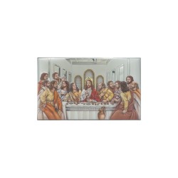 Última Ceia Bilaminada Colorida 20x12cm Última Ceia Bilaminada Colorida 20x12cm