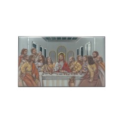 Última Ceia Bilaminada Colorida 26x15cm
