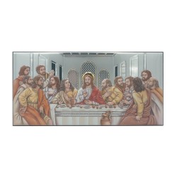 Última Ceia Bilaminada Colorida 39x19cm
