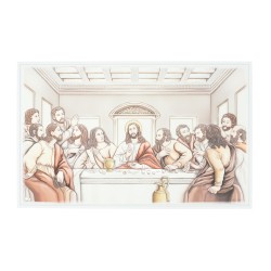 Quadro C/ Última Ceia Colorida 64x40cm Quadro C/ Última Ceia Colorida 64x40cm