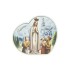 Placa Coração C/ Aparição de Fátima 24.5x21.5cm