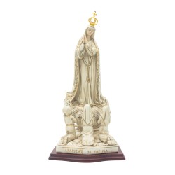Aparição de Fátima Porcelana C/ Coroa 36.5cm Aparição de Fátima Porcelana C/ Coroa 36.5cm