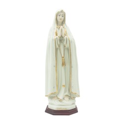 Nossa Senhora de Fátima C/ Brilhantes S/ Coroa 35cm Nossa Senhora de Fátima C/ Brilhantes S/ Coroa 35cm