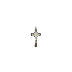 Cruz de São Bento Prateada 5.5cm C/ Caixa Cruz de São Bento Prateada 5.5cm C/ Caixa