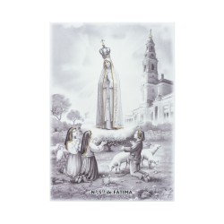 Quadro/ Placa C/ Aparição e Santuário P/B 23x33cm Quadro/ Placa C/ Aparição e Santuário P/B 23x33cm