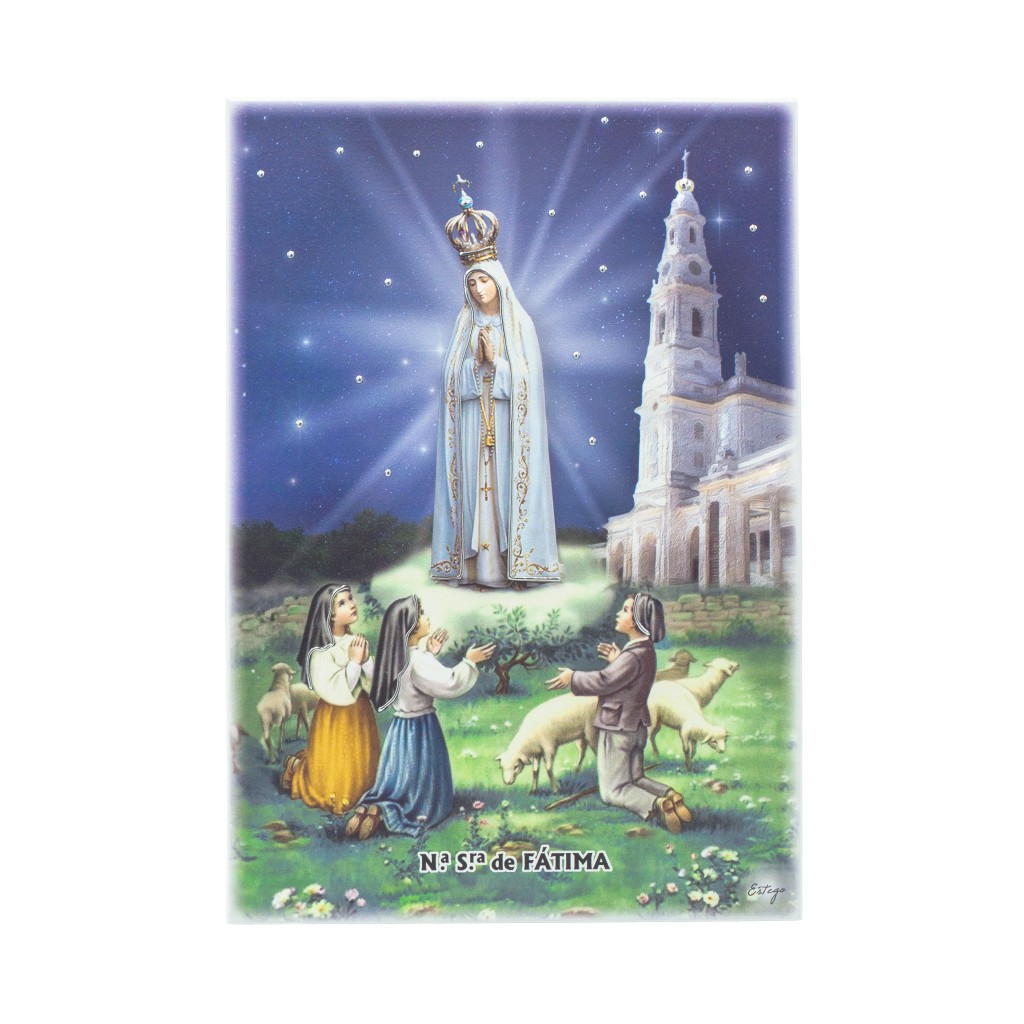 Quadro/ Placa C/ Aparição e Santuário Color. 23x33cm