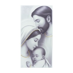 Quadro Sagrada Família P/B 24x47.5cm Quadro Sagrada Família P/B 24x47.5cm