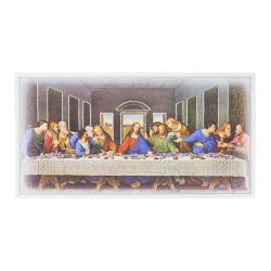 Quadro Duplo Última Ceia Colorida 63x33cm Quadro Duplo Última Ceia Colorida 63x33cm