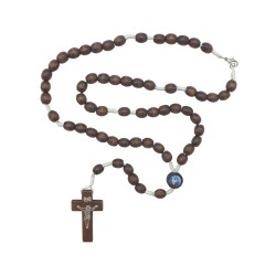 Terço em Cordão Conta Madeira C/ Mosquetão Terço em Cordão Conta Madeira C/ Mosquetão