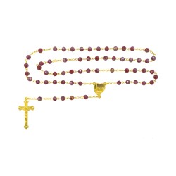 Terço Conta Cristal Div. Cores Cadeado Dourado Terço Conta Cristal Div. Cores Cadeado Dourado