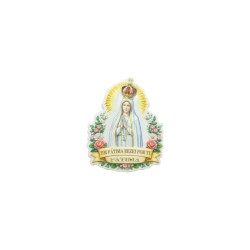 Íman Poliresina Fátima Coroada C/ Flores Íman Poliresina Fátima Coroada C/ Flores