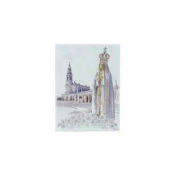 Placa C/ Coroada e Santuário Col. 17x23cm