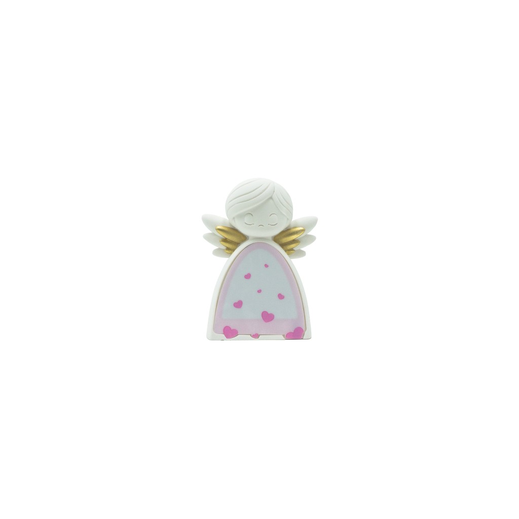 Anjo Rosa C/ Luz 10cm