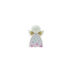 Anjo Rosa C/ Luz 10cm