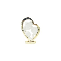 Família no Coração C/ Dourado 18cm Família no Coração C/ Dourado 18cm